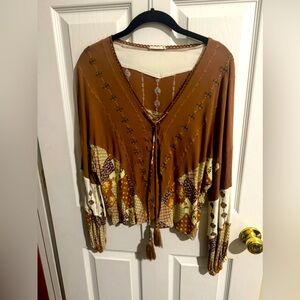 Miss Me Size XL Bohemian Style Ladies Blouse